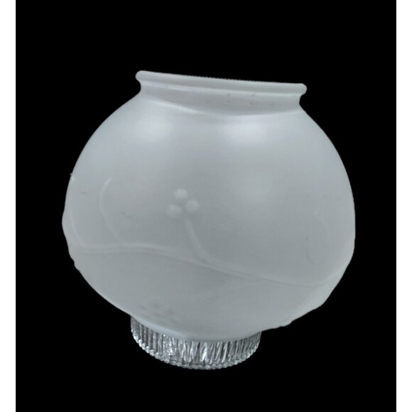 Lamp Shade Frosted Glass Ceiling Light Fixture Globe Stem Berries 3.25" Fit. - Picture 11 of 11